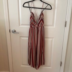 Lulus boho striped midi dress